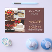 broodbakkerij voor dessert bruiloft flyer (Enkel)