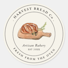 broodbakkerijlabel ronde sticker