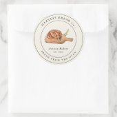 broodbakkerijlabel ronde sticker (Tas)