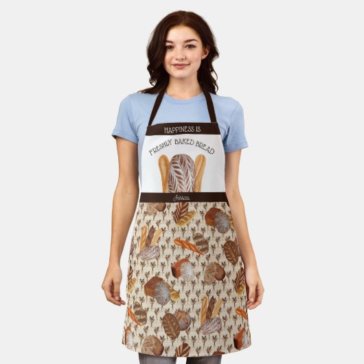 broodbakkers schort (Gedragen)