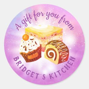 broodbakkersbakkerswaren uit de keuken van de stic ronde sticker