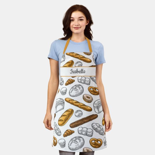 Broodbakpatroon gepersonaliseerd met aangepaste te schort (Gedragen)