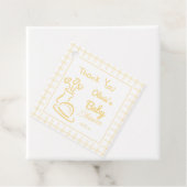 Broodbloemenvaas met de hand getrokken neutraal Ba Bedankjes Labels (In situ)