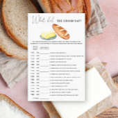 Broodboter - Wat zei de bruidegom bruidsspel