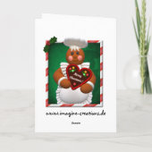 Broodbrood: Bakery Girl Feestdagen Kaart (Achterkant)