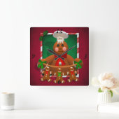 Broodbrood: Funny Baker Vierkante Klok (Huis)