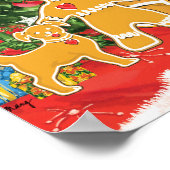 Broodbrood met kerstboom poster (Hoek)
