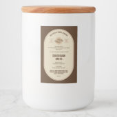 Broodbrood Minimal Cottage Law Sourdough Bakery Voedselcontainer Etiket (Voorkant)