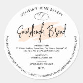 Broodbrood Modern Beige Cottage Law Bakkerij Label (Voorkant)