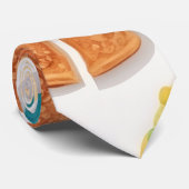 Broodbrood Retro Kleurrijk Gepersonaliseerd Patroo Stropdas (Opgerold)