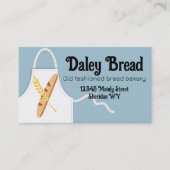 Broodbroodtarwe schort bakker bakkerij visitekaartje (Voorkant)