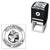 Broodcake bakker bedrijfsnaam Loc URL E-mail Zelfinktende Stempel (In situ)