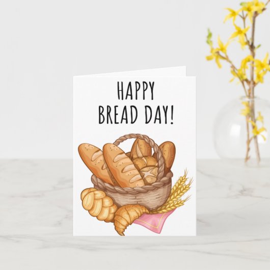 Brooddag Puns Verjaardag Kaart (Gele Bloem)