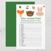 Brooddieren Baby Dieren Naam Game (Voorkant / Achterkant)