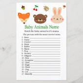 Brooddieren Baby Dieren Naam Game (Voorkant)