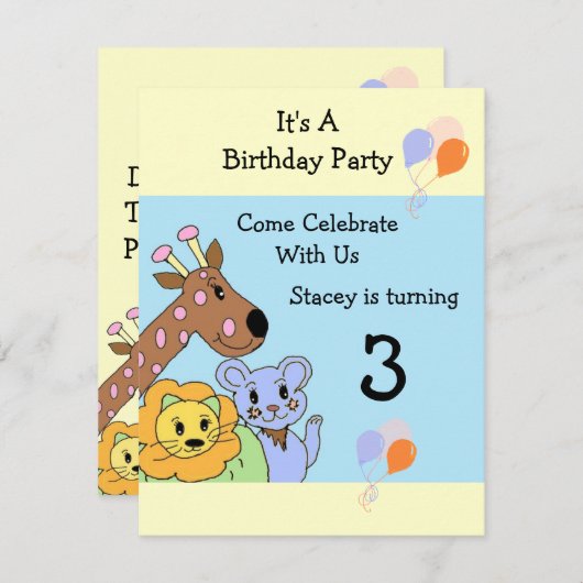 Brooddieren en Oerwouden Kaart (Voorkant / Achterkant)