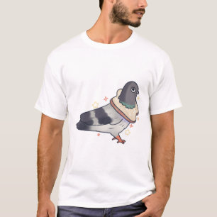 Broodduif illustratie t-shirt