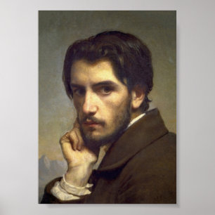 Brooding Man  portretkunst Poster