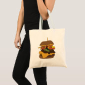 Broodje Hamburger Burger Tote Bag (Voorkant (product))