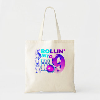 Broodje in 9 Bowling Birthday Party 9th Birthday Tote Bag
