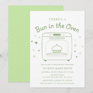 Broodje In De Oven Geslachtsonzijdige Baby Shower Kaart