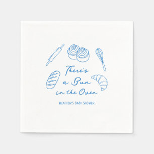 Broodje in de Oven Jongen Baby Shower Servet
