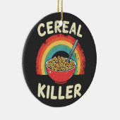 Broodje Killer Mens Eten Pun Echte Misdaad Keramisch Ornament (Rechts)