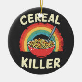 Broodje Killer Mens Eten Pun Echte Misdaad Keramisch Ornament (Voorkant)