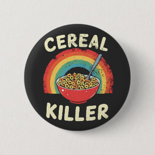 Broodje Killer Mens Eten Pun Echte Misdaad Ronde Button 5,7 Cm