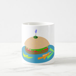 Broodje met Veggie Sides Fun Food Koffiemok