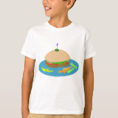Broodje met Veggie Sides Fun Food T-shirt (Voorkant)