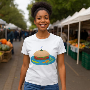 Broodje met Veggie Sides Fun Food T-shirt