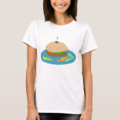 Broodje met Veggie Sides Fun Food T-shirt (Voorkant)