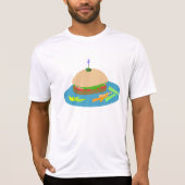 Broodje met Veggie Sides Fun Food T-shirt (Voorkant)