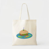 Broodje met Veggie Sides Fun Food Tote Bag (Voorkant)