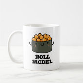 Broodje Model Grappig Voedsel Sushi Roll Pun Koffiemok (Links)