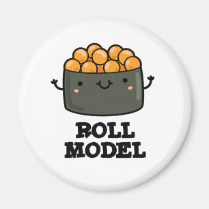 Broodje Model Grappig Voedsel Sushi Roll Pun Magneet