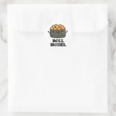 Broodje Model Grappig Voedsel Sushi Roll Pun Ronde Sticker (Tas)