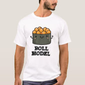 Broodje Model Grappig Voedsel Sushi Roll Pun T-shirt (Voorkant)
