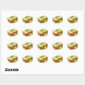 broodje ronde sticker (Vel)