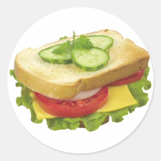 broodje ronde sticker (Voorkant)