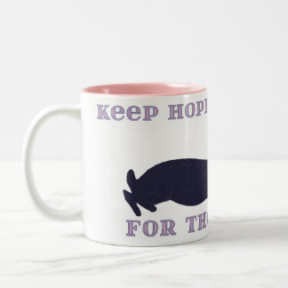 broodje tweekleurige koffiemok