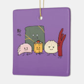 Broodje van de Broodjes van de bol van Bao Shaomai Keramisch Ornament (Links)