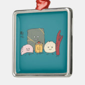 Broodje van de Broodjes van de bol van Bao Shaomai Metalen Ornament (Links)