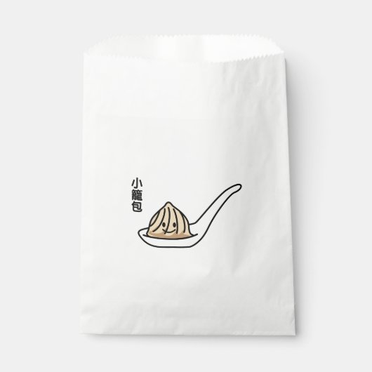 Broodje van Dim Sum van de Bol van de Soep van Bedankzakje (Voorkant)