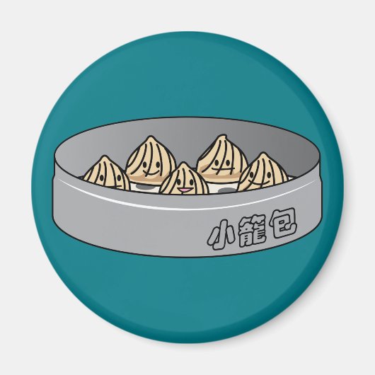Broodje van Dim Sum van de Bol van de Soep van Magneet (Voorkant)