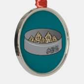 Broodje van Dim Sum van de Bol van de Soep van Metalen Ornament (Rechts)