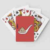 Broodje van Dim Sum van de Bol van de Soep van Pokerkaarten (Achterkant)