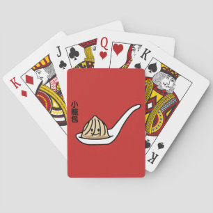 Broodje van Dim Sum van de Bol van de Soep van Pokerkaarten