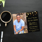 Broodje zwarte gouden foto's Bespaar de Datum Flyer